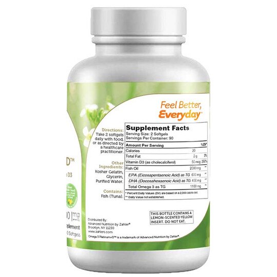 Omega 3 Platinum + D, ZHL